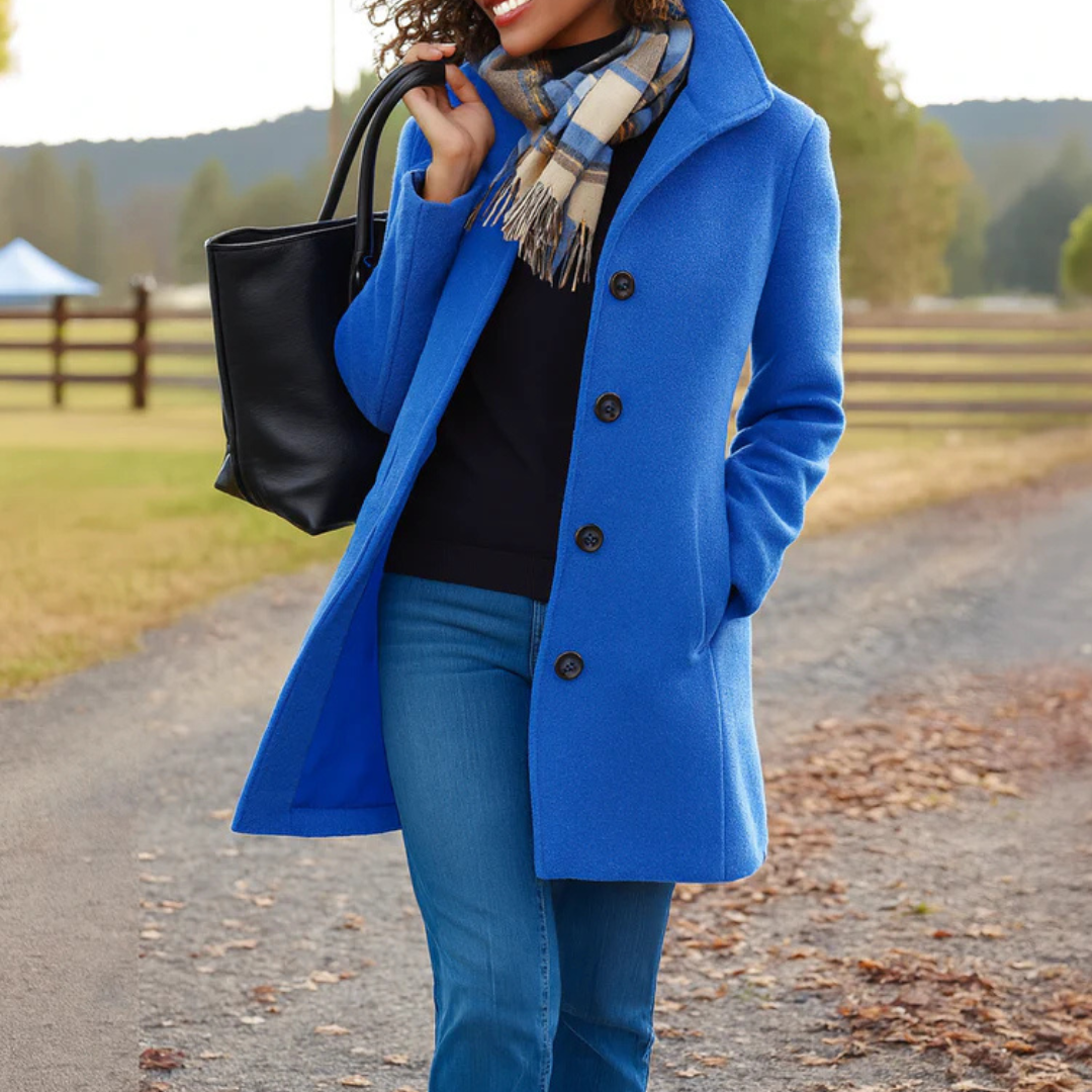 Rosie | Classic Coat with Elegant Buttons