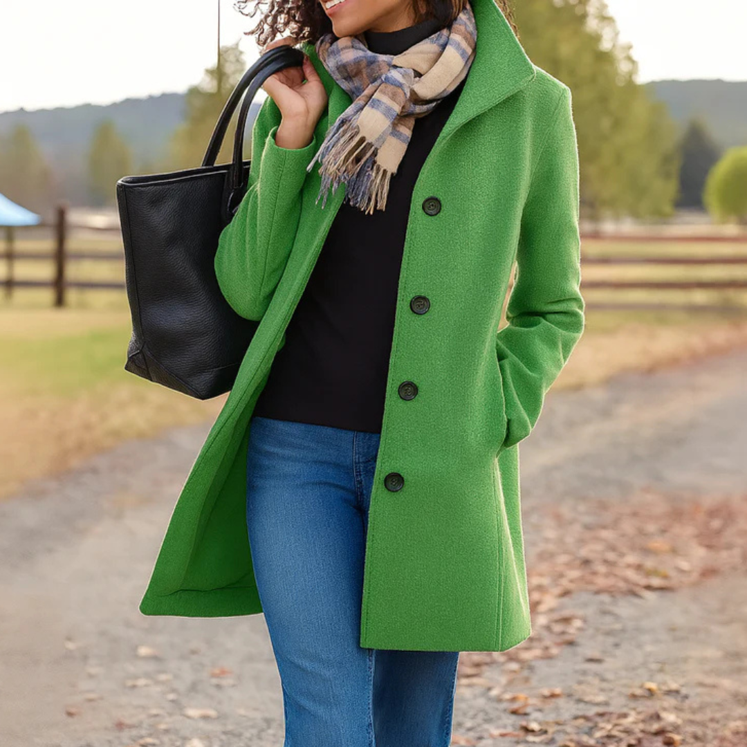 Rosie | Classic Coat with Elegant Buttons