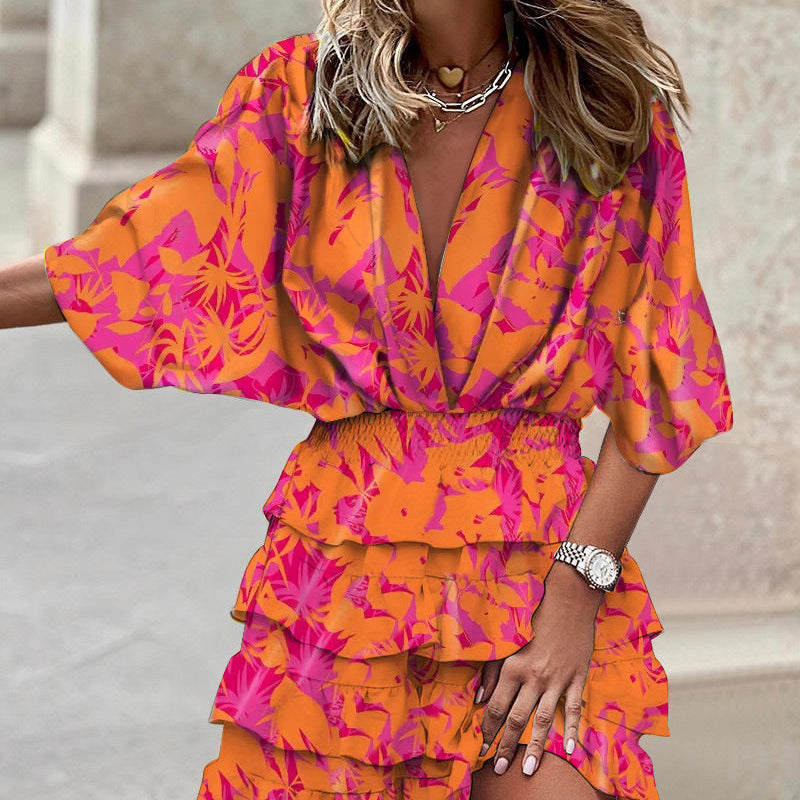 Margaret - Stylish Print Dress