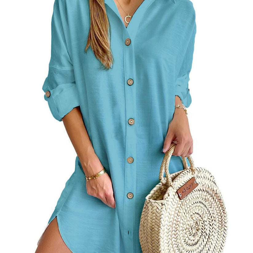 Claribel - Button-Up Shirt Dress
