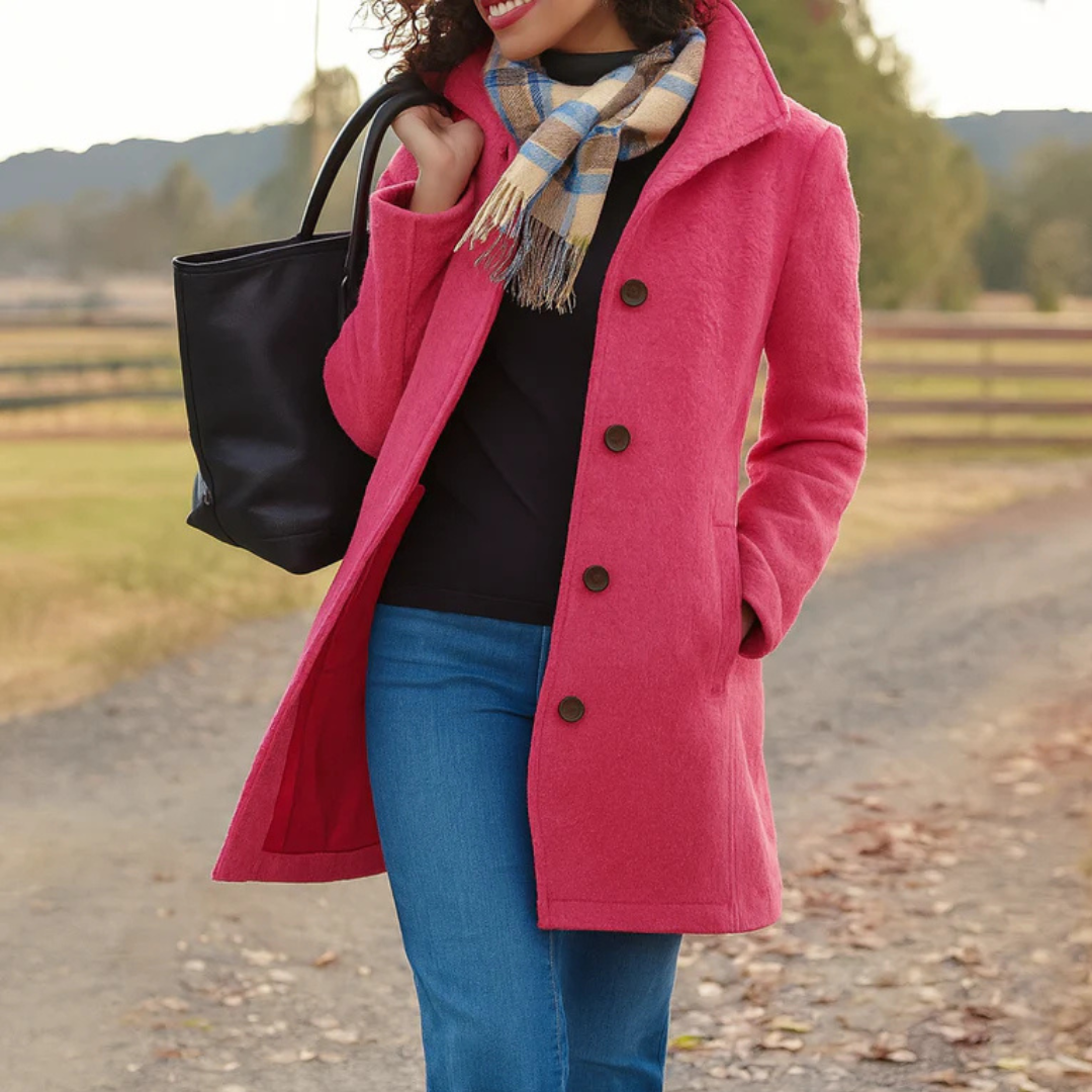 Rosie | Classic Coat with Elegant Buttons