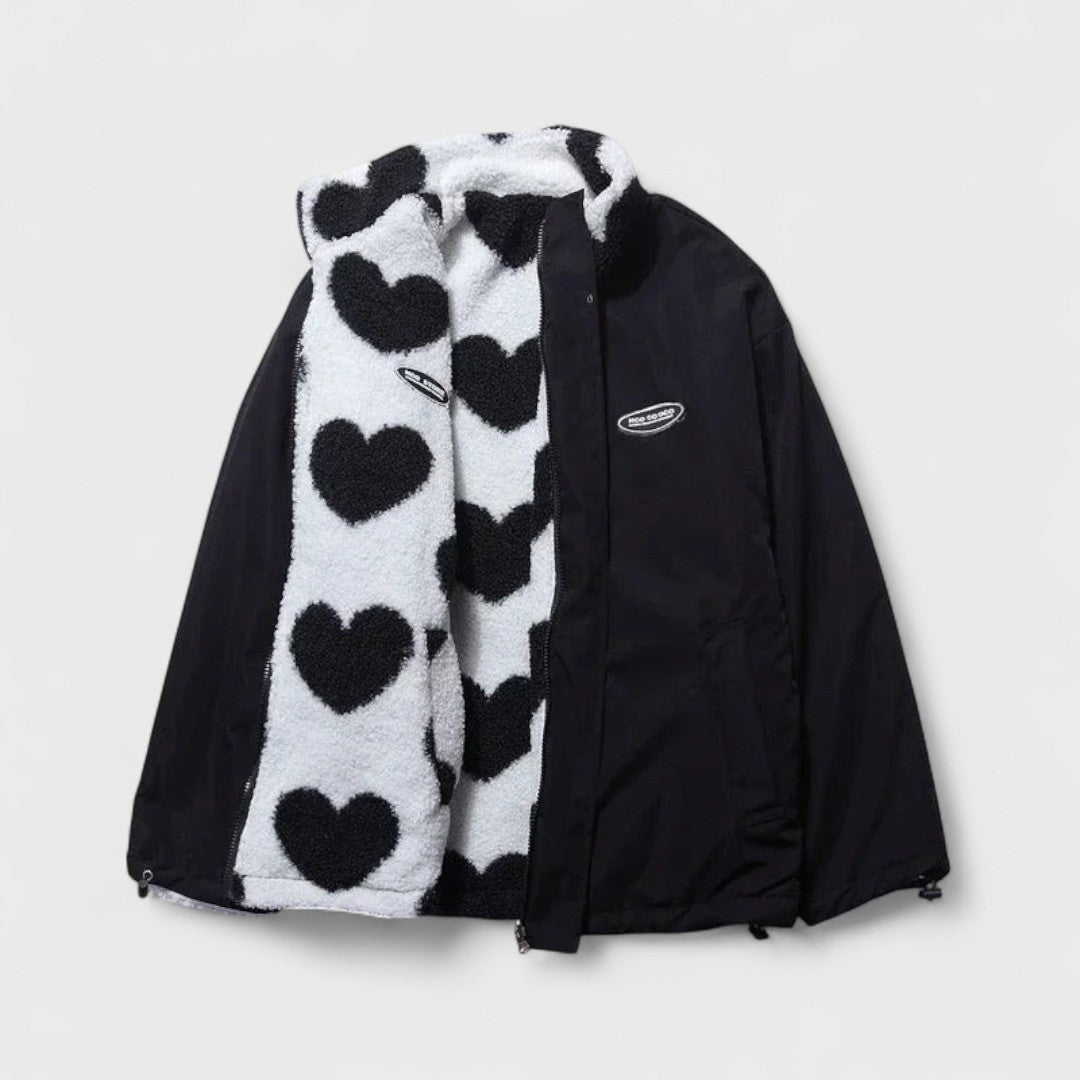 Rosie | Reversible heart jacket