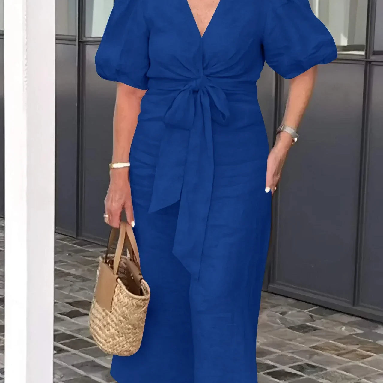 Natasha - Elegant V-Neck Dress