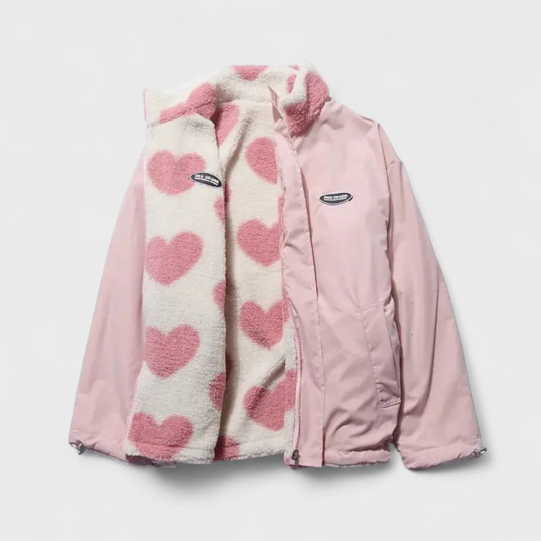 Rosie | Reversible heart jacket