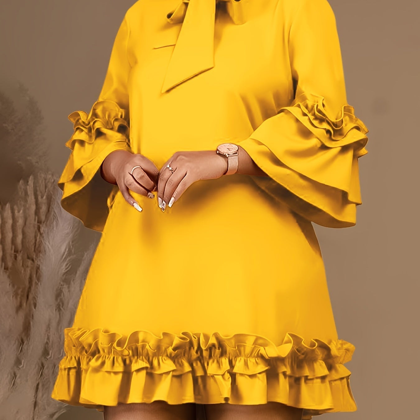 Fritzi - Bold Ruffled Dress