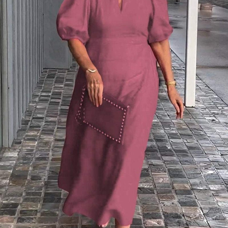 Juliana - Elegant Puff-Sleeve Dress