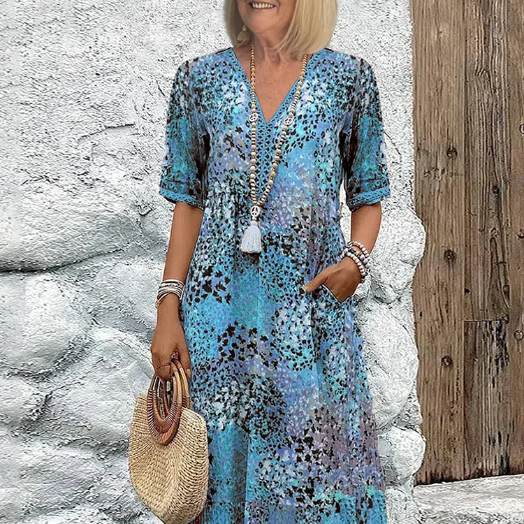 Andrea - Vibrant Midi Dress