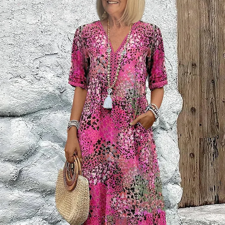 Andrea - Vibrant Midi Dress