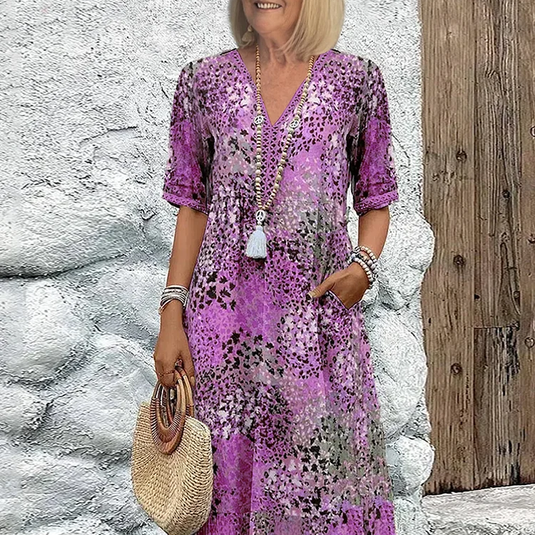 Andrea - Vibrant Midi Dress